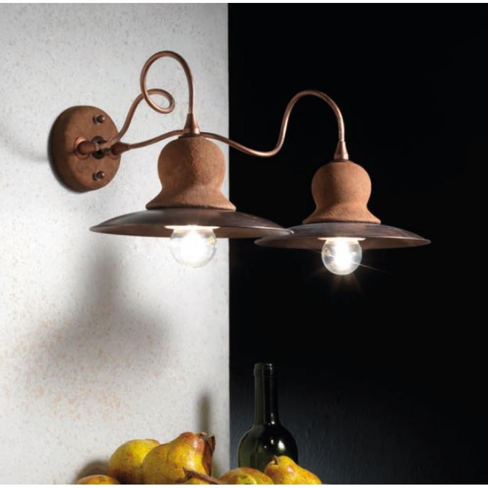 cotto fali lampa rez mediterran country klasszikus olasz toszkan nappali furdoszoba imas balaton vilagitas lampak felujitas lakberendezes konyha etkezo fali vilagitas lameridiana.jpg